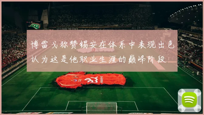 博雷戈称赞锡安在体系中表现出色认为这是他职业生涯的巅峰阶段